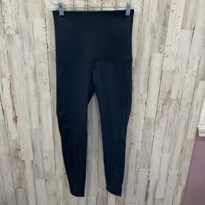 Svette Sweat Promoting High Rise Neoprene Belly Band Leggings Size Small